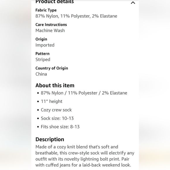 Ugg Reeve Novelty Cozy Crew Sock - Picture 3 of 5